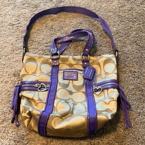 Medium/Large Poppy Coach Purse